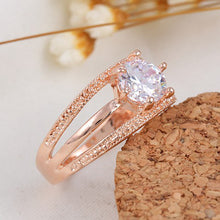 Women Wedding Engagement Ring Crystal Jewelry Rings
