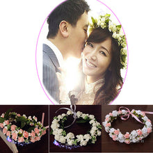 Girl Rose Flower Bridal Wreath Bridesmaid Headdress Hair Accessories