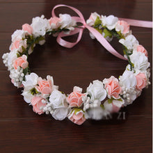 Girl Rose Flower Bridal Wreath Bridesmaid Headdress Hair Accessories